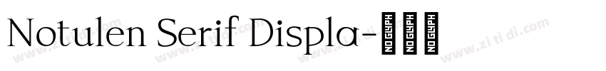 Notulen Serif Displa字体转换